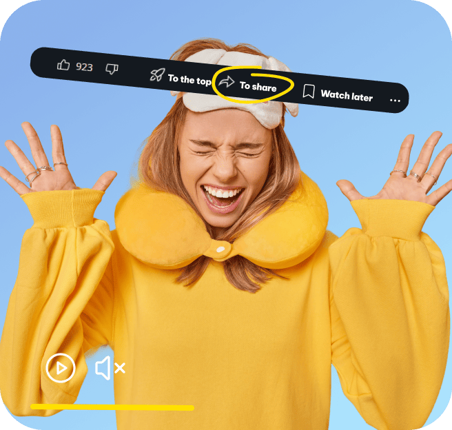 An image of a happy girl who has uploaded a file