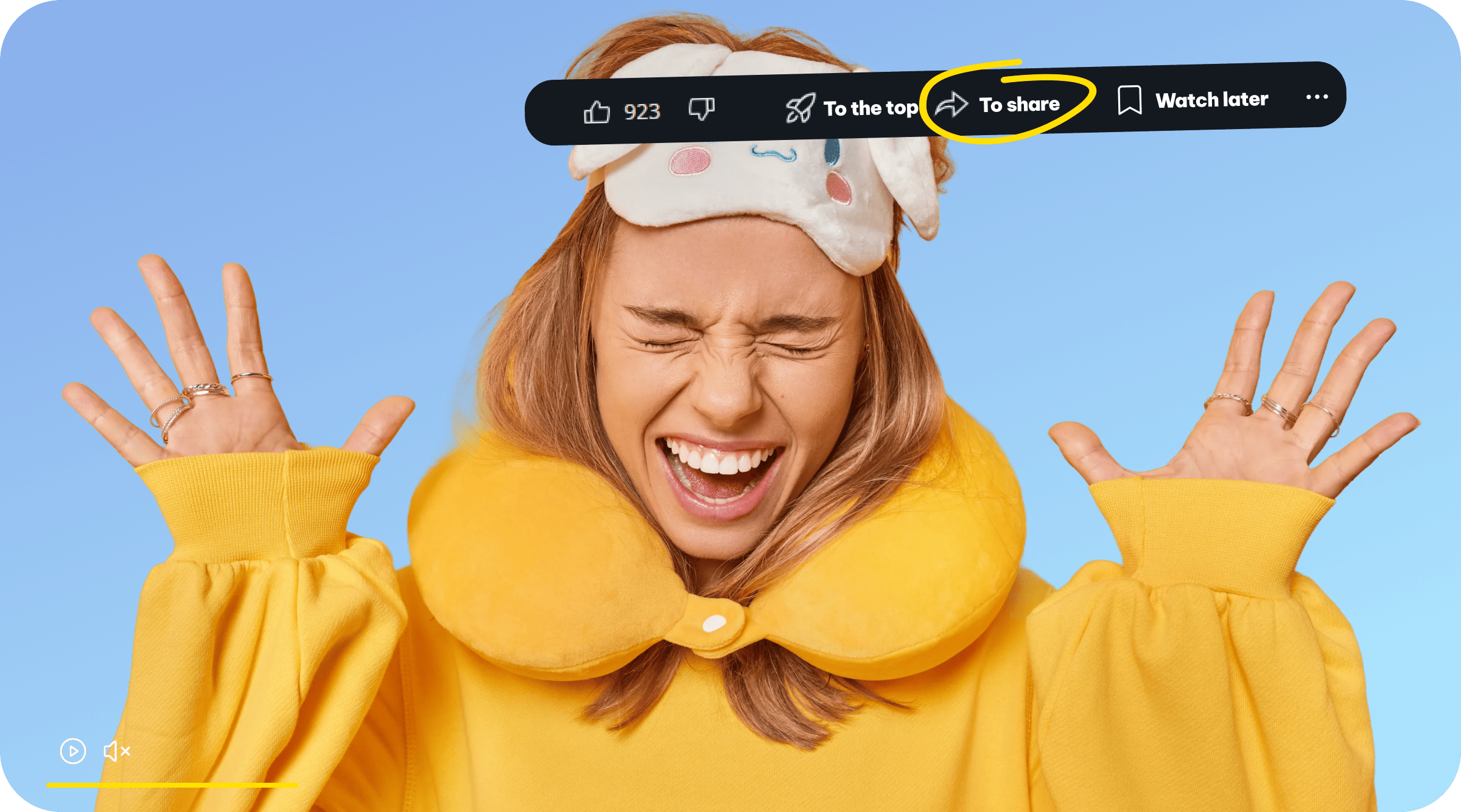 An image of a happy girl who has uploaded a file