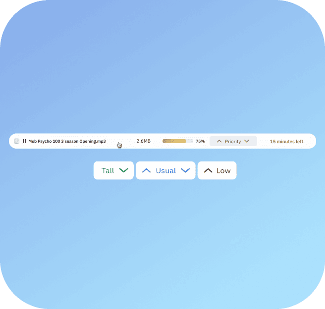 screenshot of the interface
